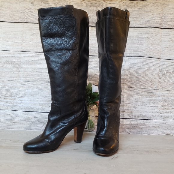 Dolce Vita Shoes - Dolce Vita Knee High Heeled Boots Black (Size 7.5)